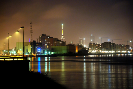 Nachtopname Rotterdam