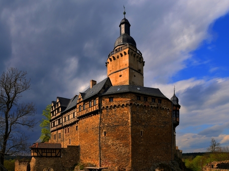 Burg Falkenstein, Harz, Duitsland (hdr)