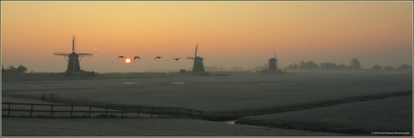 Zonsopkomst Molendriegang Leidschendam