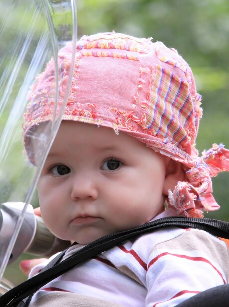 Caitlyn op de fiets