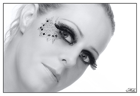 Extreme visagie zwart/wit.