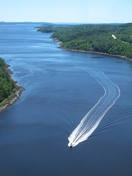 View on Penobscot Bay, Maine, USA