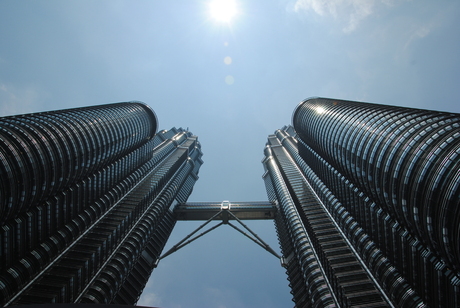 Petronas Towers in the sun