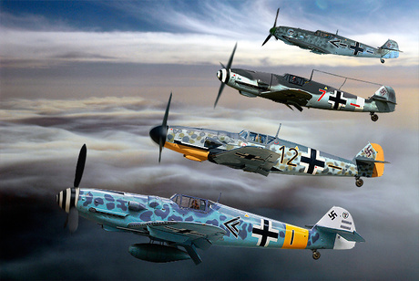 Formatie Messersmith Bf-109`s