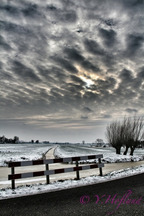 Drama winterlandschap