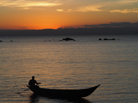 Zonsondergang op Madagaskar