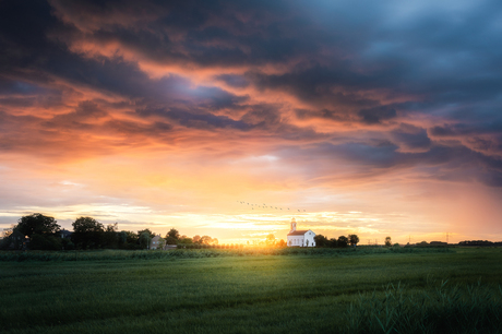 Sunset at the Church