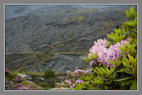 Slate caverns North Wales.