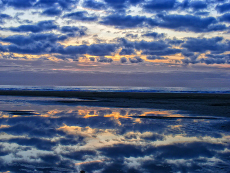 reflected skyline