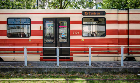 Voorburg - Tram voor het station