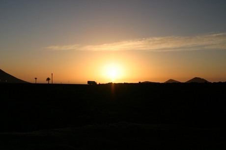 Zonsondergang op Lanzarote