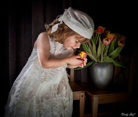 Meisje met de tulpen