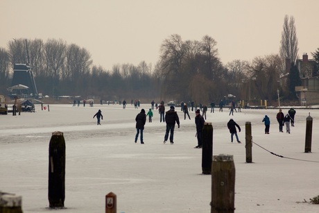 Schaatsen op het Spaarne