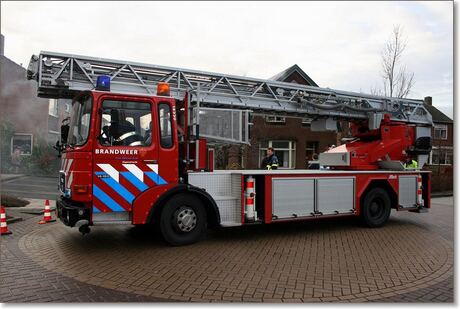 Brand in schoorsteen