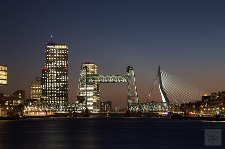 De Hef w/ Erasmusbrug Rotterdam