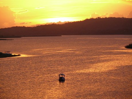 Zonsondergang Belize