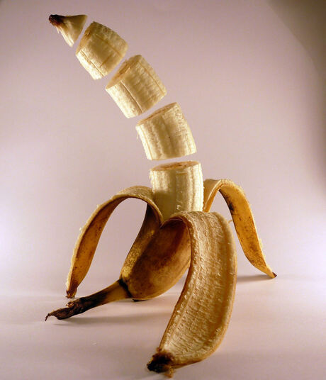 Slice the banana