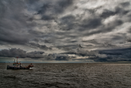 Wilde Wolkenlucht Waddenzee