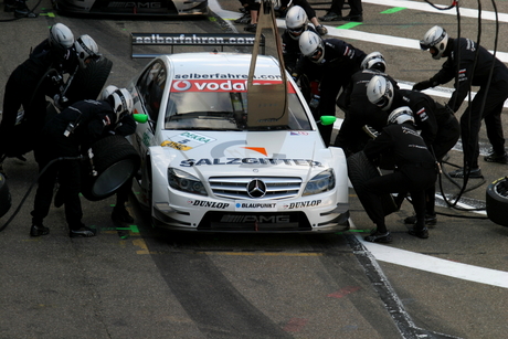 DTM Zandvoort 2007 Jamie Green Pitstop