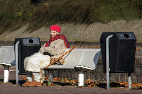 Genieten van het herfstzonnetje...