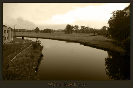 Water flows freely