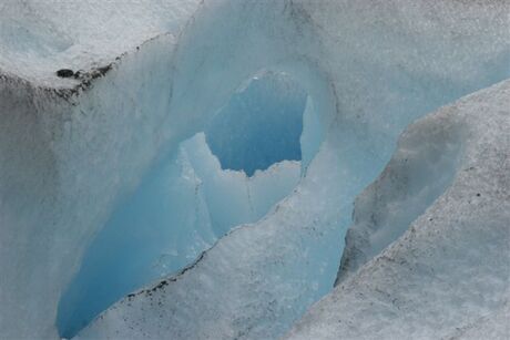 Hole in the glacier