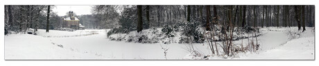 Panorama Oldenaller in de winter