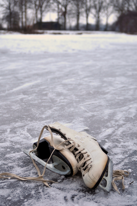skates on the ice