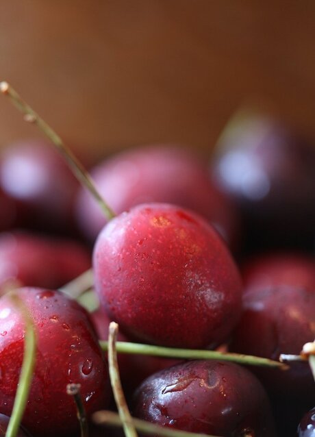 Red cherries