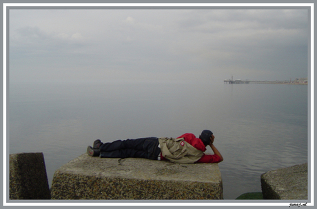 Luieren op scheveningen