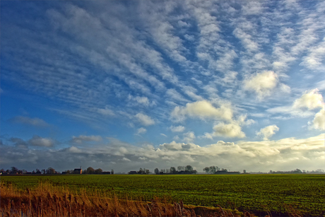 Landschap in noord Groningen