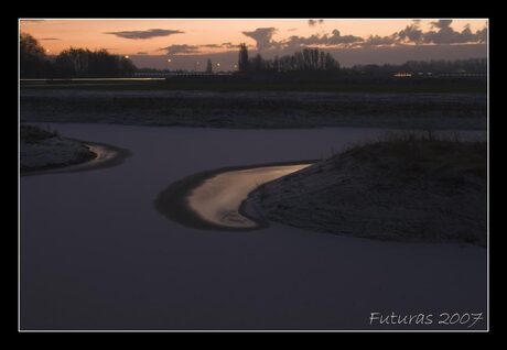 Zonsopgang na sneeuw