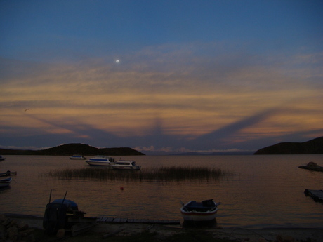 zonsondergang Isla del Sol