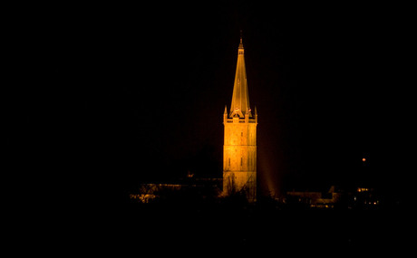 Steenwijktoren bij nacht