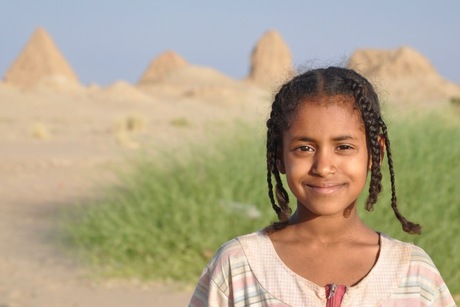 meisje in Sudan