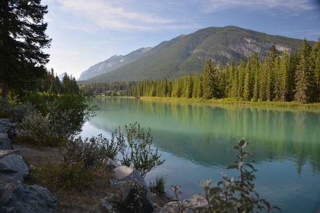 Bow river Banff Canada