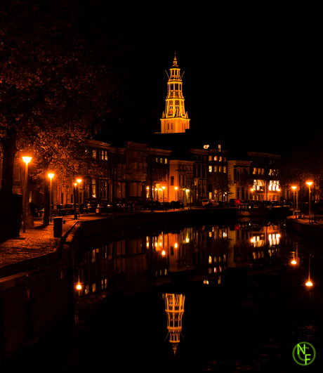 Groningen bij nacht