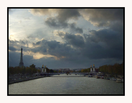 Eifeltoren met Pont d'Alma