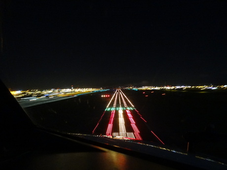 Landing at night