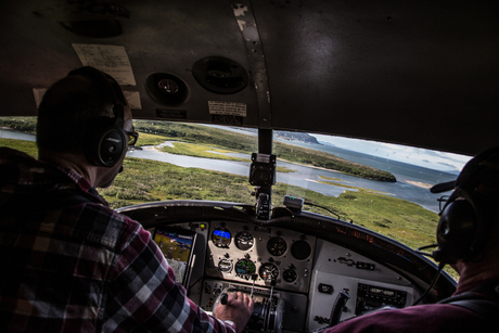 Landing at McNeil, Alaska