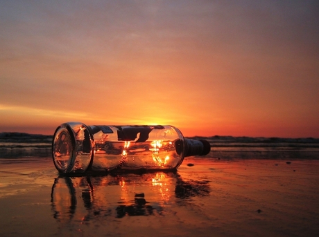 Sunset in a bottle