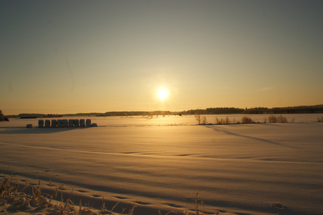 Sunrise in Finland.