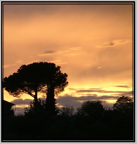 Sunset in italy