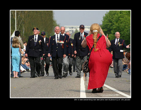 Lady in red