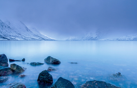 Bewolkt Erstfjordbotn