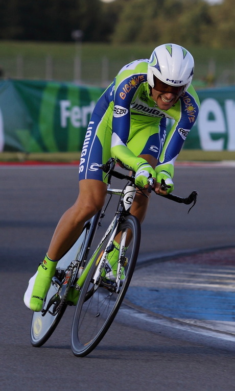 Ivan Basso tijdens proloog Vuelta