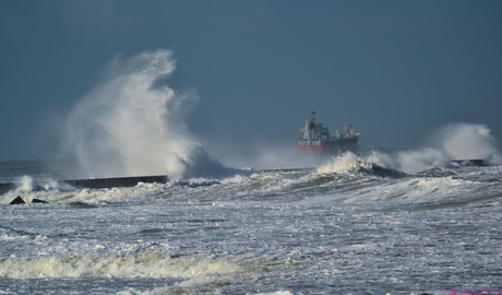 storm op de pier