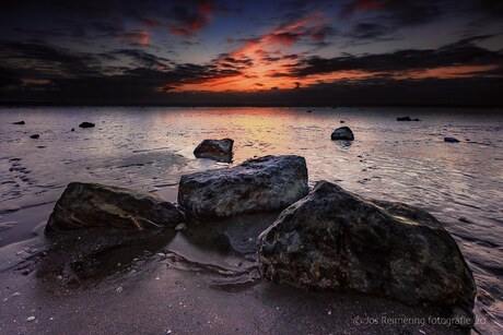 Waddenzee zonsondergang