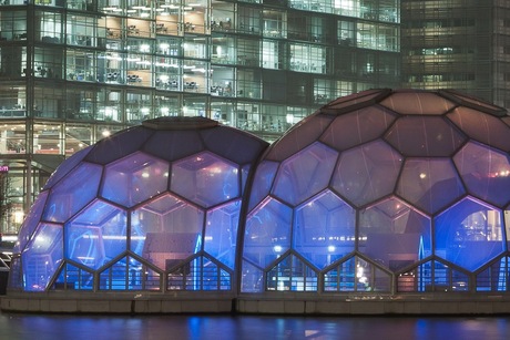 Rotterdam Rijnhaven bij avond