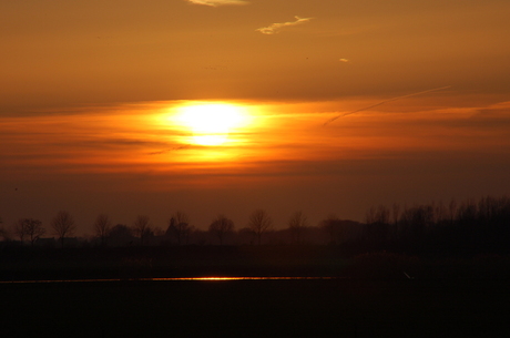 zuidermeer bij evening